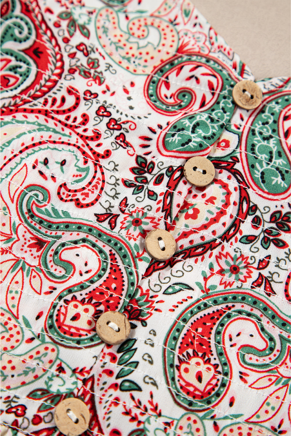 Plus Paisley Print V Neck Jogger Jump Suit