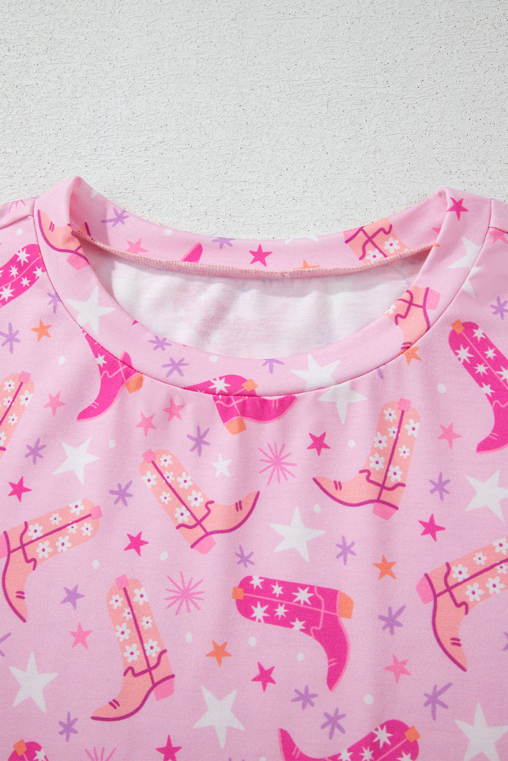 Pink Western Boot 2pc Lounge Set