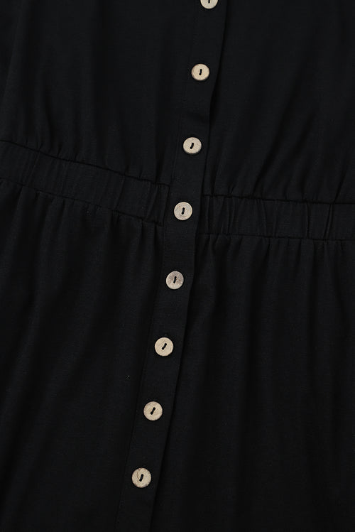 Black Button Up Dress