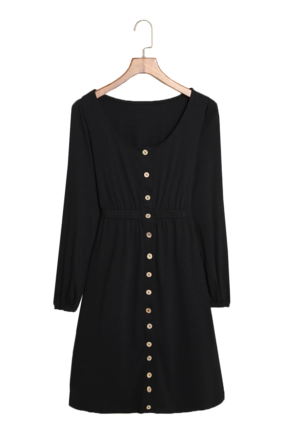 Black Button Up Dress