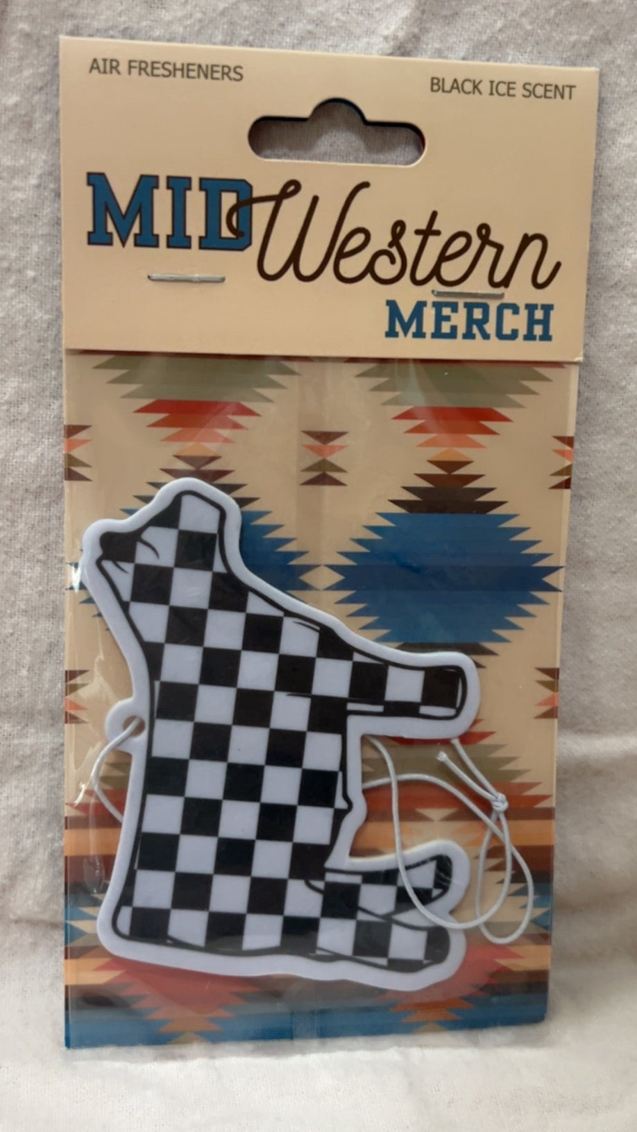 Checkered Steer Air Freshener